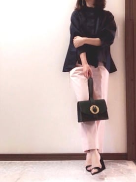 「FLYNN（フリン）のアイテム」を使った、Tomoさん（レディース・160cm）の春コーディネート