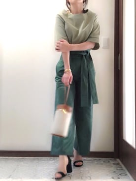 「ISABEL MARANT（イザベルマラン）のアイテム（アクセサリー）」を使った、Tomoさん（レディース・160cm）の春コーディネート