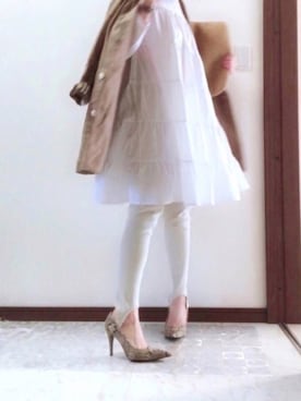 「CLANE（クラネ）のアイテム（パンプス）」を使った、Tomoさん（レディース・160cm）の春コーディネート