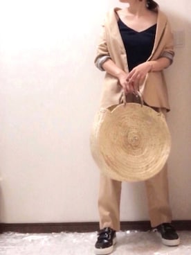 「ダブルモンク」｜「アイテム（アクセサリー）」を使った、Tomoさん（レディース・160cm）の夏コーディネート