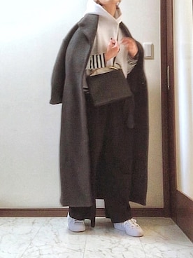 「BY MALENE BIRGER（バイマレーネビルガー）のアイテム（ジャケット/アウター）」を使った、Tomoさん（レディース・161cm）の冬コーディネート
