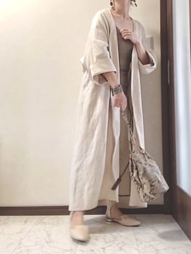 「Chaos（カオス）のアイテム（その他アウター）」を使った、Tomoさん（レディース・161cm）の夏コーディネート