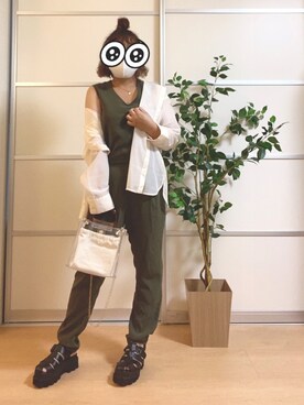 「Marc by Marc Jacobs（マークバイマークジェイコブス）のアイテム（ネックレス）」を使った、ハルカさん（レディース・159cm）の秋コーディネート