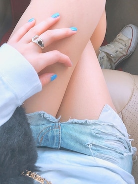 「SHEL’TTER（シェルター）のアイテム（アクセサリー）」を使った、mayu.さん（レディース・163cm）の春コーディネート