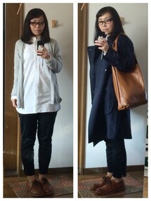 no brand | シボ皮ぺたんこショルダー(ショルダーバッグ)