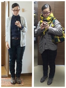 UNIQLO | 紺色ノーアイロンストレッチシャツ(シャツ/ブラウス)