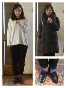 no brand | 二重襟ダウンコート(ダウンジャケット/コート)