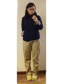 イオン | 紺色フリースパーカー(パーカー)