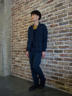 「nonnative（ノンネイティブ）のアイテム（Tシャツ/カットソー）」を使った、ONEPAIRさん（メンズ・173cm）の冬コーディネート