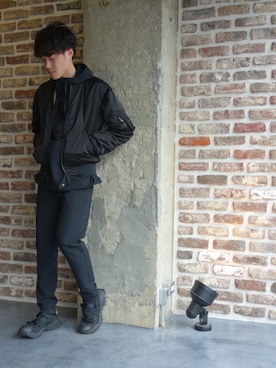 「N.HOOLYWOOD（N.ハリウッド）のアイテム（ブルゾン）」を使った、ONEPAIRさん（メンズ・173cm）の春コーディネート
