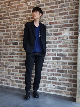 「ジョガーパンツ」｜ONEPAIRさん（メンズ・173cm）の夏コーディネート