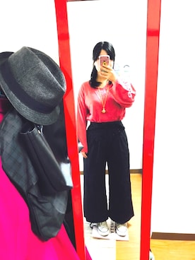 「ストライプパンツ」｜☆MMK☆さん（レディース・155cm・10代）の春コーディネート