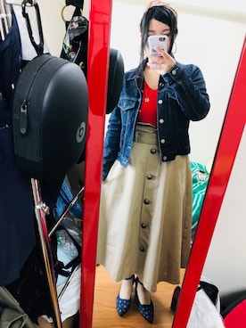 「アイテム（ピアス（両耳用））」を使った、☆MMK☆さん（レディース・154cm・20代）の春コーディネート