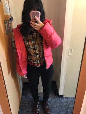 「HusHusH（ハッシュアッシュ）のアイテム（ダウンジャケット/コート）」を使った、☆MMK☆さん（レディース・155cm）の春コーディネート