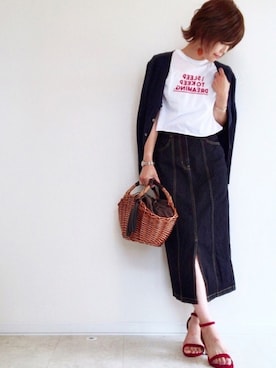 「アイテム（ピアス（両耳用））」を使った、さやさん（レディース・158cm・30代）の春コーディネート