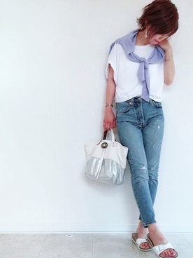 「アイテム（ピアス（両耳用））」を使った、さやさん（レディース・158cm・30代）の夏コーディネート