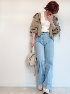 「平成最後のWEARISTAセンバツ」｜「アイテム（キャミソール）」を使った、さやさん（レディース・158cm）の春コーディネート