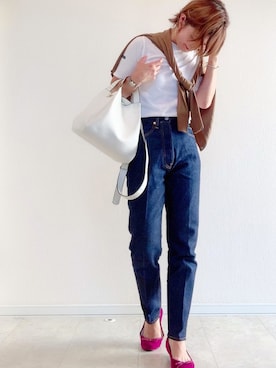 「THE SHINZONE（ザ　シンゾーン）のIVY JEANS（デニムパンツ）」を使った、さやさん（レディース・158cm）の秋コーディネート