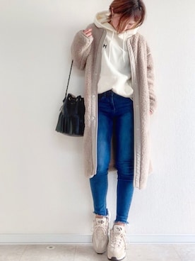 「NIKE（ナイキ）のナイキ エア マックス 95 プレミアム コントラスト ウィメンズシューズ / NIKE AIR MAX 95 PREMIUM CONTRAST（スニーカー）」を使った、さやさん（レディース・158cm）の秋コーディネート