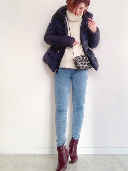 さや Monclerのダウンジャケット コートを使ったコーディネート Wear