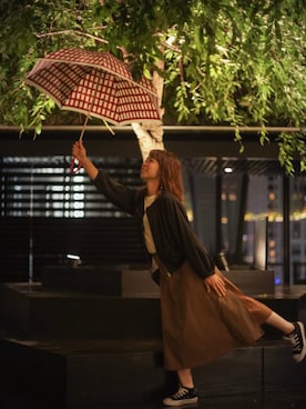 「KOBE LETTUCE（コウベレタス）のアイテム（ブルゾン）」を使った、まんまるさん（レディース・160cm）の秋コーディネート