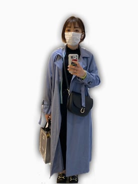 「notch.（ノッチ）のアイテム（トレンチコート）」を使った、まんまるさん（レディース・160cm）の春コーディネート