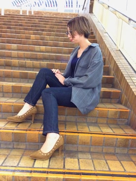 「Honeys（ハニーズ）のアイテム（パンツ）」を使った、WA ORientalTRaffic 池袋サンシャイン店さん（レディース・160cm）の夏コーディネート