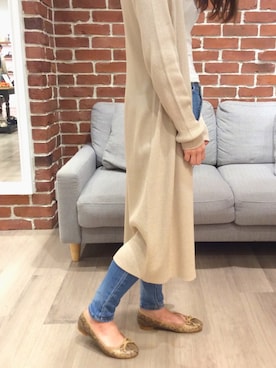 「MOUSSY（マウジー）のアイテム（カーディガン/ボレロ）」を使った、WA ORientalTRaffic 池袋サンシャイン店さん（レディース・160cm）の秋コーディネート
