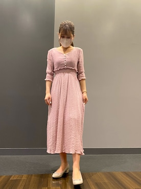 「アイテム（レインシューズ、ベージュ系）」を使った、WA ORientalTRaffic 池袋サンシャイン店さん（レディース・160cm）の春コーディネート