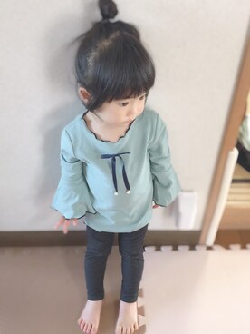 「静岡キッズ」｜YUZUKI☾さん（キッズ・80cm）の春コーディネート