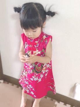 「静岡キッズ」｜YUZUKI☾さん（キッズ・80cm）の夏コーディネート