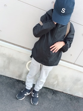 「Right-on（ライトオン）のアイテム（マウンテンパーカー）」を使った、srさん（キッズ・110cm）の秋コーディネート