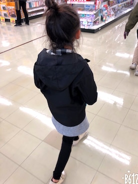 「Right-on（ライトオン）のアイテム（マウンテンパーカー）」を使った、srさん（キッズ・120cm）の冬コーディネート