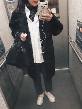 N .さん（レディース・162cm）の冬コーディネート