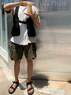 「ADLIB（アドリブ）のアイテム」を使った、ding1022さん（メンズ・175cm）の夏コーディネート