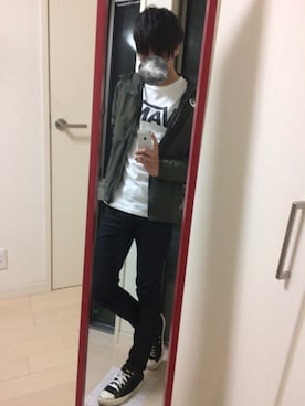 「ASICS（アシックス）のアイテム（ジャケット/アウター）」を使った、かずかずさん（メンズ・178cm）の春コーディネート