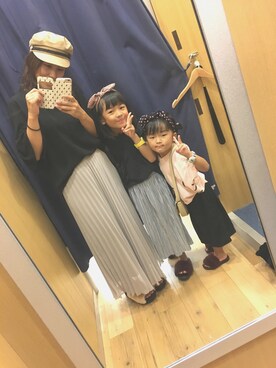 「stradivarius（ストラディバリウス）のアイテム」を使った、ai☆aiさん（キッズ・110cm）の秋コーディネート