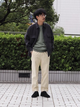 「UNITED ARROWS（ユナイテッドアローズ）のアイテム（その他アウター）」を使った、HORIKAWA HARUKIさん（メンズ・173cm）の秋コーディネート