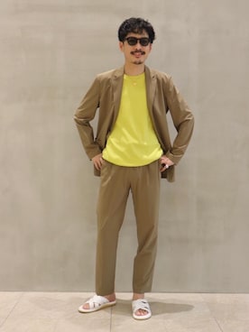 「Eyevol（アイヴォル）のアイテム」を使った、HORIKAWA HARUKIさん（メンズ・173cm）の夏コーディネート