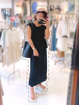 「RAY CASSIN（レイカズン）のアイテム（キャップ）」を使った、hi-☻*さん（レディース・150cm）の夏コーディネート