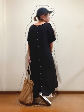 「RAY CASSIN（レイカズン）のアイテム（キャップ）」を使った、hi-☻*さん（レディース・150cm）の秋コーディネート