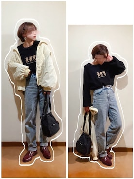 hi-☻*さん（レディース・150cm）の冬コーディネート