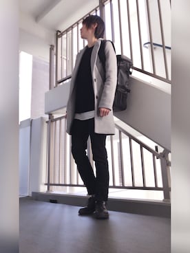 ゆー（プチプラ）さん（メンズ・162cm）の冬コーディネート