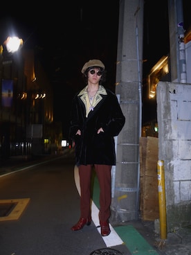 「TTT MSW（ティー）のアイテム」を使った、IZさん（メンズ・178cm）の冬コーディネート