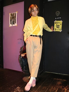 「ALLEGE（アレッジ）のアイテム」を使った、IZさん（メンズ・178cm）の夏コーディネート
