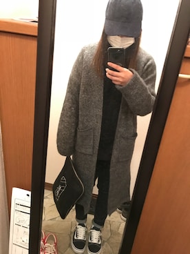 「OZOC（オゾック）のアイテム（カーディガン/ボレロ）」を使った、ともさん（レディース・154cm）の春コーディネート