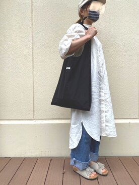 「Ungrid（アングリッド）のアイテム（ピアス（両耳用））」を使った、レイさん（レディース・158cm）の夏コーディネート