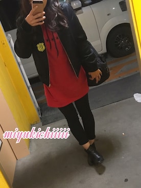 「UNKNOWNMETROPOLIZ」｜miyukichiiiii🐱さん（レディース・156cm）の冬コーディネート
