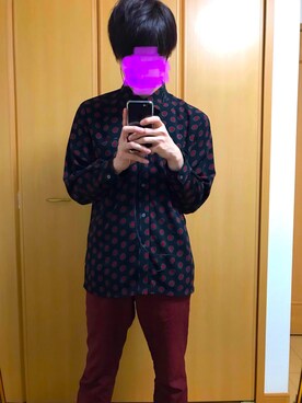 「Report（-）のアイテム」を使った、kazuさん（メンズ・173cm）の秋コーディネート
