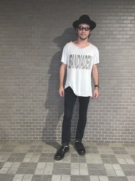 「Dr. Martens（ドクターマーチン）のアイテム（その他シューズ）」を使った、TADANOBUASANO さん（メンズ・177cm）の夏コーディネート